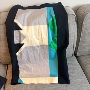 10 Crosby Derek Lam Black and White Skirt with